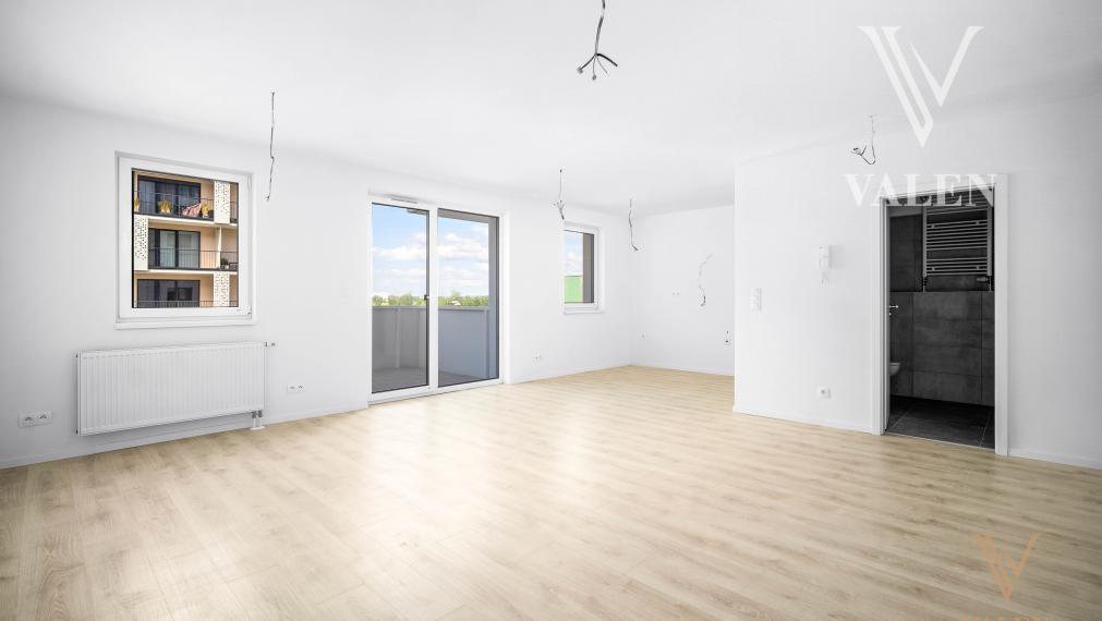 VALEN | priestranný 1,5i apartmán v projekte RNDZ s veľkým balkónom