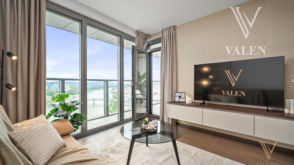 VALEN | Luxusný 2 izbový byt s výhľadom na hrad v projekte EUROVEA TOWER