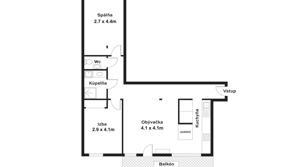VALEN | Moderný 3-izbový mezonet s parkovaním – Trenčianska