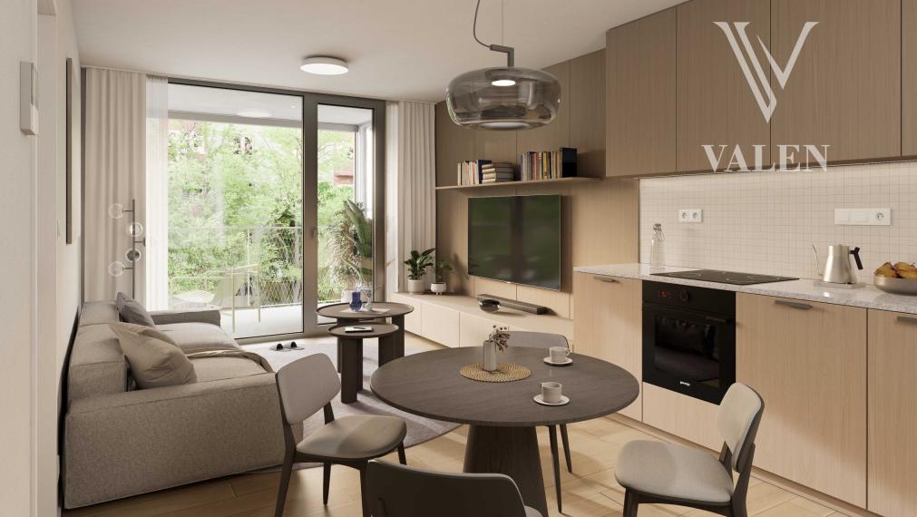 VALEN | Nadštandardný 2-izbový byt v projekte Stromová