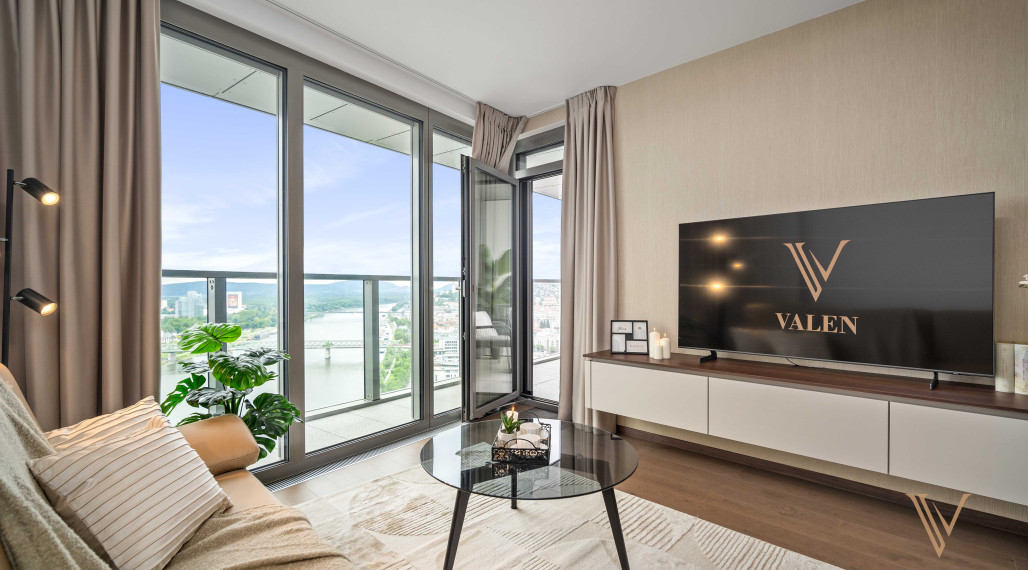 VALEN | Luxusný 2 izbový byt s výhľadom na hrad v projekte EUROVEA TOWER