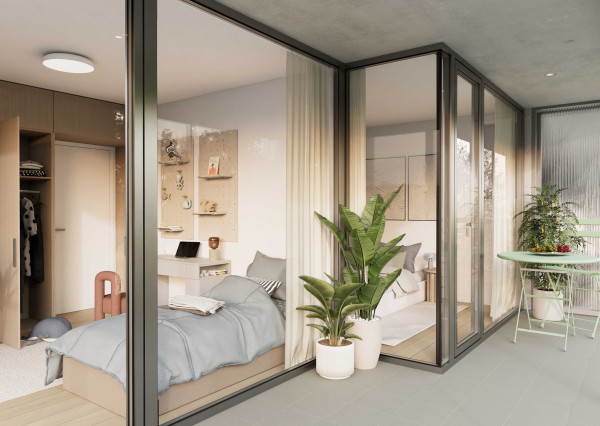 VALEN | Nadštandardný 3-izbový byt  s predzáhradkou v projekte Stromová