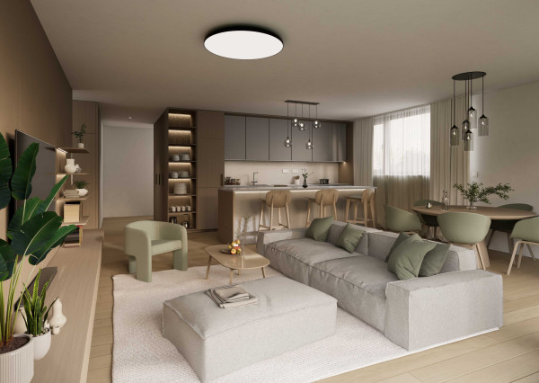 VALEN | Nadštandardný 3-izbový byt  s predzáhradkou v projekte Stromová