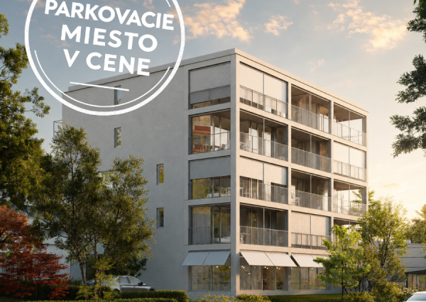 Nadštandardný 3i byt  s predzáhradkou a parkingom v projekte Stromová