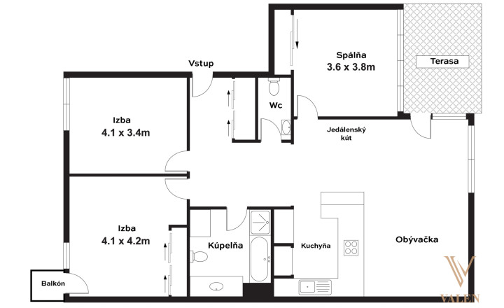 REZERVOVANÉ | VALEN | Luxusný 4i byt v ocenenom projekte Koliba Minergo - fotografia 30